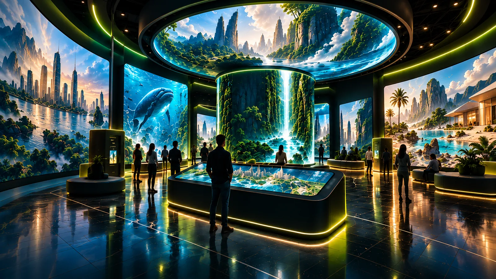 Illustrative concept for 3D previsualization